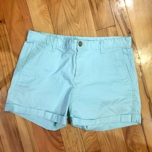 blue khaki shorts